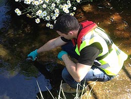 water sampling for pollution