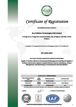 ISO 14001 URS certificate 