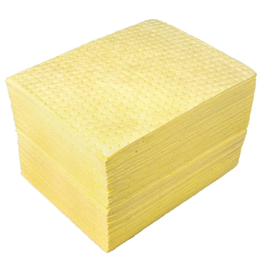 yellow chemical absorbent pads