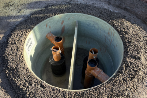 creosote specific filter system in ground