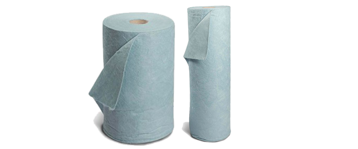 thumbnail image of a large and a small oil absorbent roll